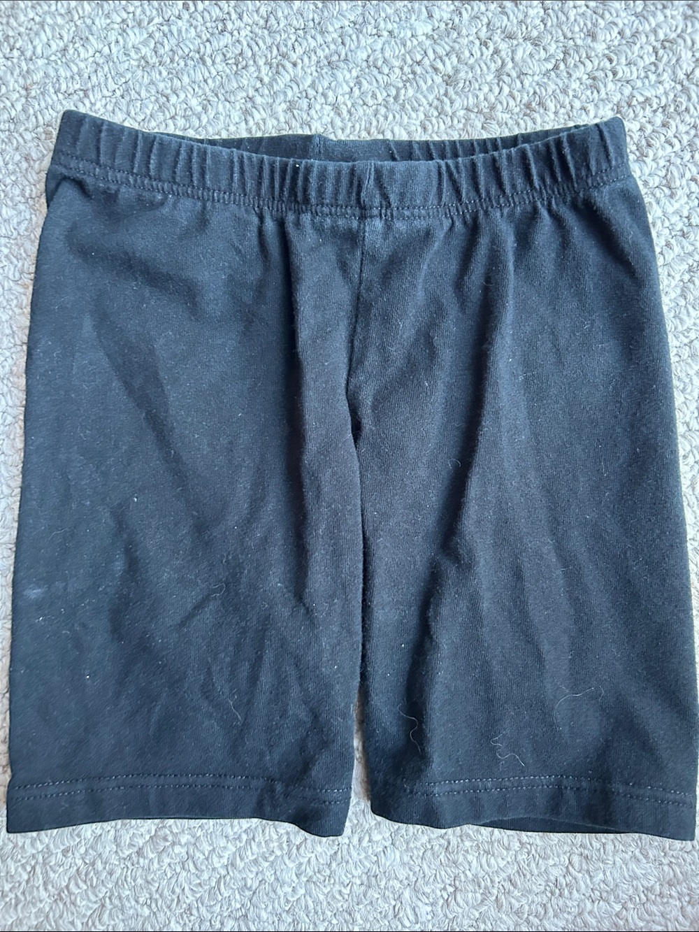 Black Knit Bike Shorts